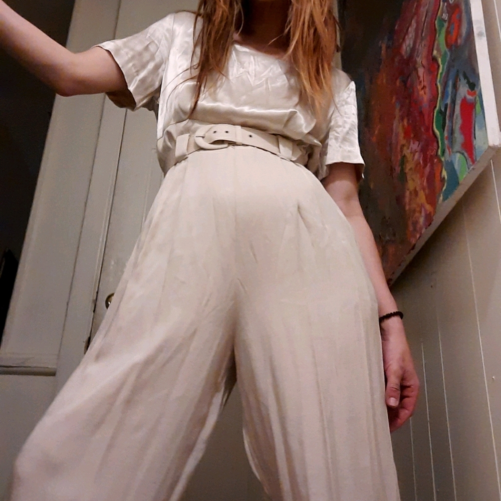 Flashy 1980's jumpsuit w/ matching belt